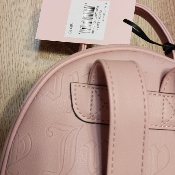 NEW Juicy Couture Deboss Taffy Pullout Pouch Backpack - Picture 6 of 11